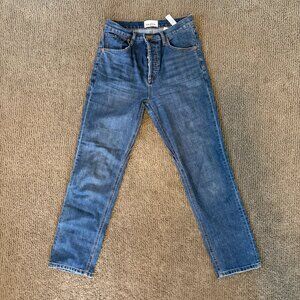DU/ER - Dark Wash Straight Leg Jeans, Size 28 x 29